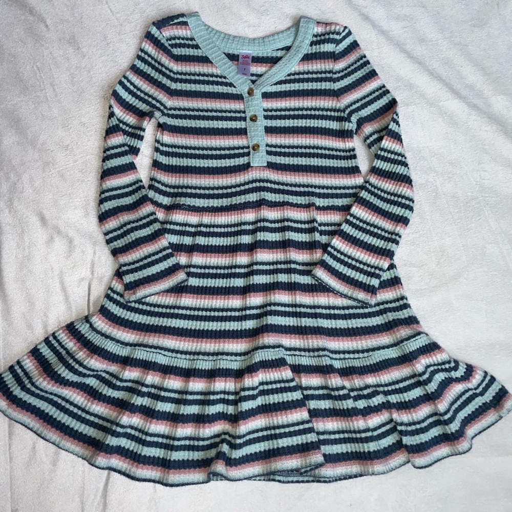 Girls multicolor striped dress